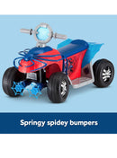 Spider-Man 6V Premium Toddler Quad Ride-On Toy for Ages 18-30 Months Magic Cars 3