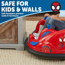 Battery-Powered Spider-Man Ride-On Bumper Car for Ages 18-48 Months, Red Magic Cars 2