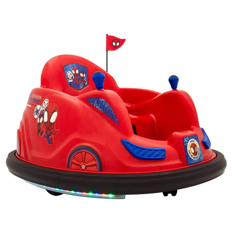 Battery-Powered Spider-Man Ride-On Bumper Car for Ages 18-48 Months, Red Magic Cars Variant 0