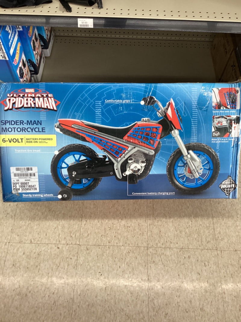 Spider-Man Electric Ride-On Motorcycle Toy Magic Cars 3