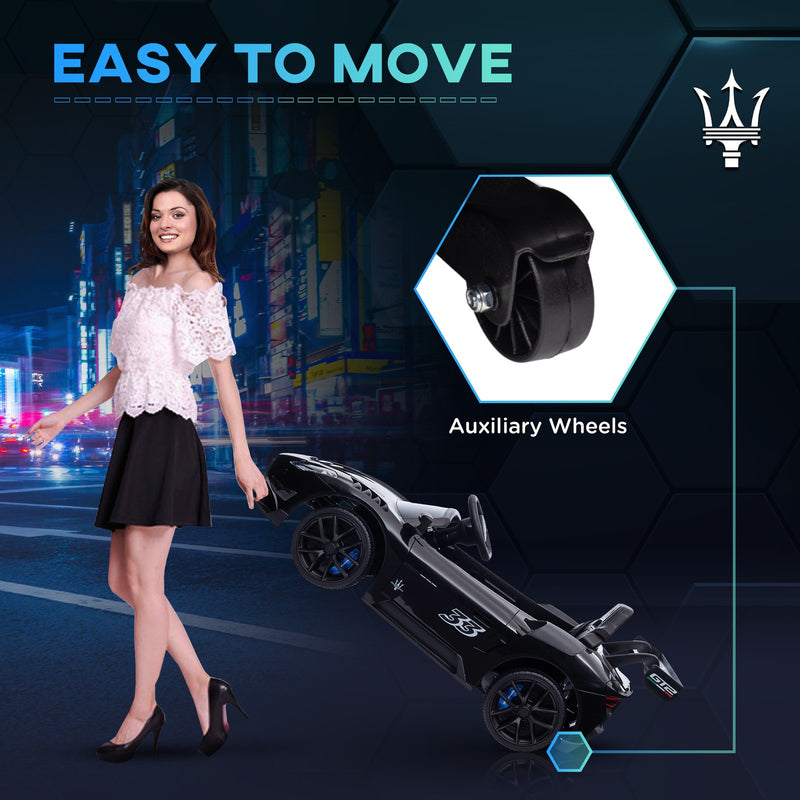 12V Licensed GT2 Ride-On Car with Shock Absorbers Black Magic Cars 5