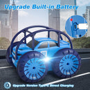 Blue Rechargeable Amphibious Remote Control Car Toy Magic Cars 2