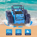 Blue Rechargeable Amphibious Remote Control Car Toy Magic Cars 3