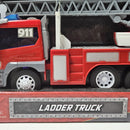 12" Fire Truck with Ladder, Lights, Sounds, and Rubber Tires Magic Cars 10