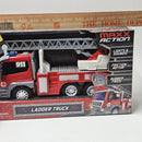 12" Fire Truck with Ladder, Lights, Sounds, and Rubber Tires Magic Cars 20