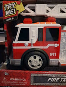 Maxx Action Motorized Fire Truck Toy Featuring Lights, Sounds, and Retractable Ladder Magic Cars 2