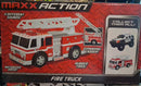 Maxx Action Motorized Fire Truck Toy Featuring Lights, Sounds, and Retractable Ladder Magic Cars 4