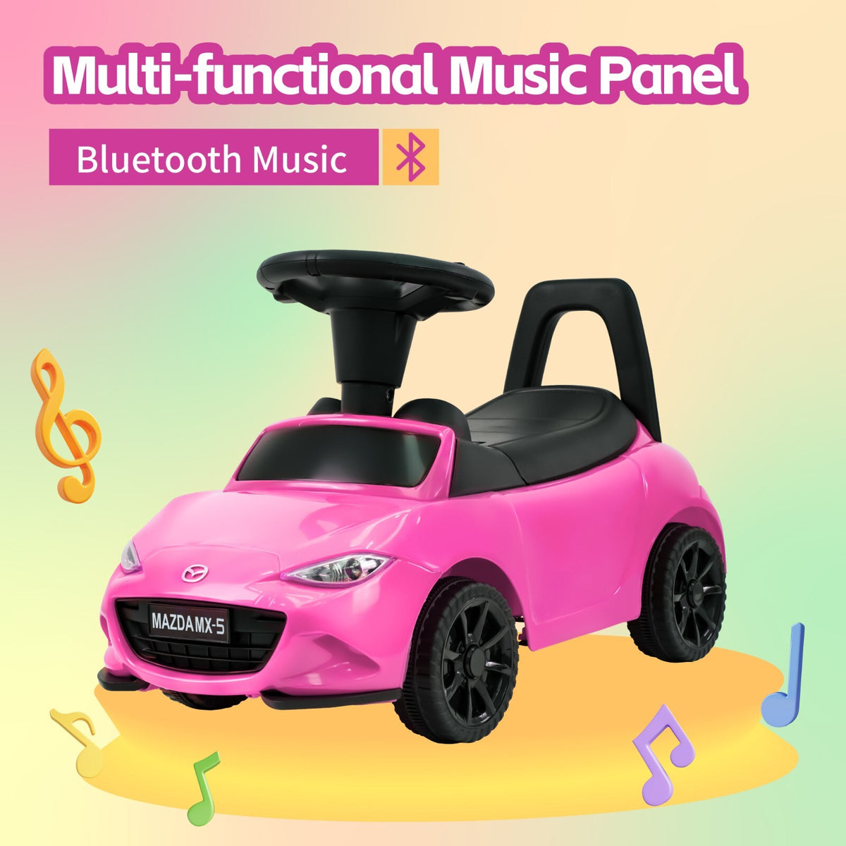 Mazda Ride On Car 3 in 1 Baby Toddler Toy Push Car Stroller 40 lbs