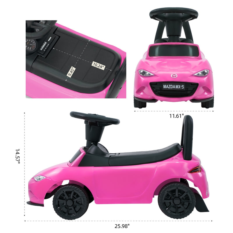 3-in-1 Ride-On Push Car and Stroller Toy for Babies and Toddlers with 40 lbs Load Capacity Magic Cars 7