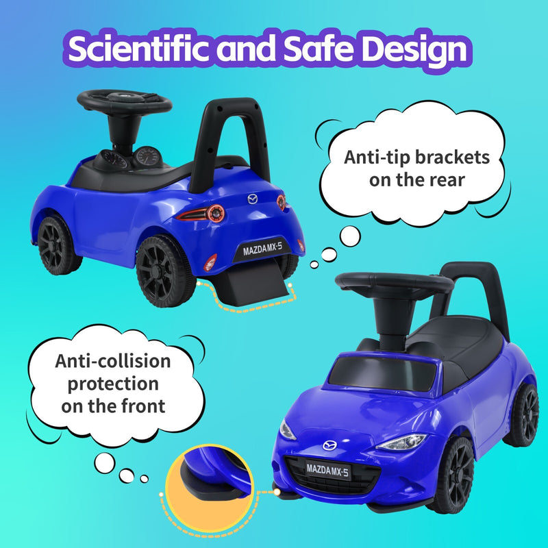 3-in-1 Ride-On Push Car for Babies and Toddlers with LED Lights and Music Magic Cars 2