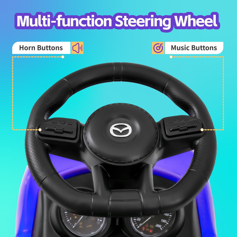 3-in-1 Ride-On Push Car for Babies and Toddlers with LED Lights and Music Magic Cars 3