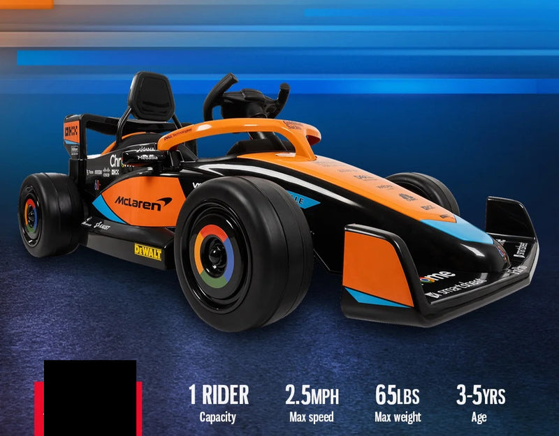 F1-Style 12V Battery-Powered Ride-On Car with Remote Control for Ages 3+ Magic Cars 2