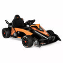 12V Battery-Powered Formula F1 Race Car for Ages 3+, Orange and Black Magic Cars 1