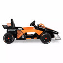 12V Battery-Powered Orange and Black Formula F1 Race Car Ride-On for Ages 3+ Magic Cars 4