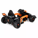 12V Battery-Powered Orange and Black Formula F1 Race Car Ride-On for Ages 3+ Magic Cars 5