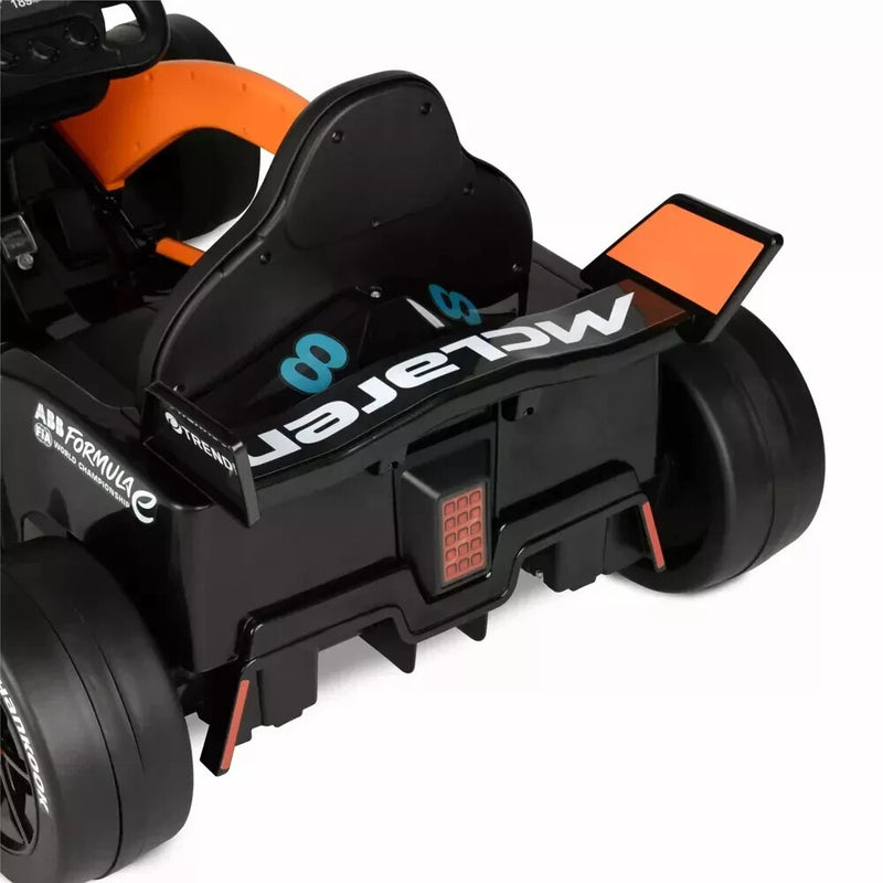 12V Battery-Powered Orange and Black Formula F1 Race Car Ride-On for Ages 3+ Magic Cars 7