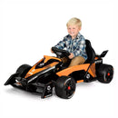 12V Battery-Powered Orange and Black Formula F1 Race Car Ride-On for Ages 3+ Magic Cars Variant 0