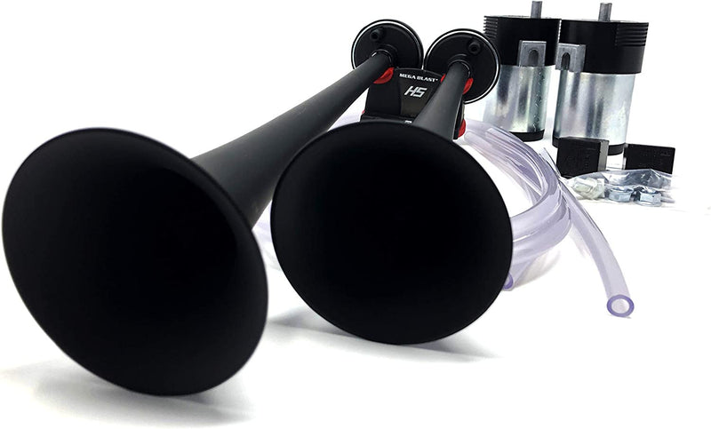 Mega Blast Air Horns for Trucks Cars SUVs and Trains with Extremely Loud Sound Black Magic Cars 4