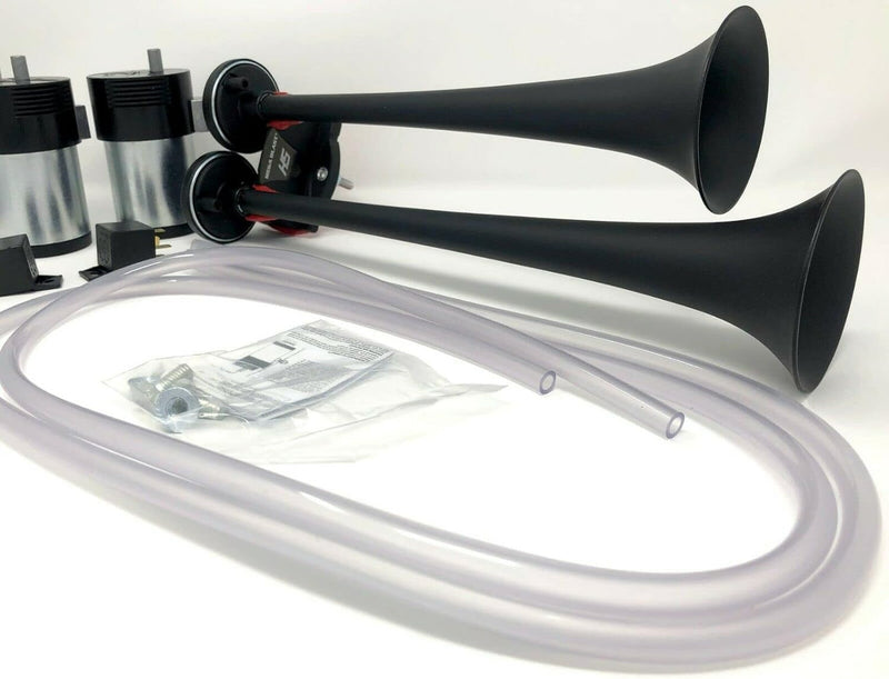 Mega Blast Air Horns for Trucks, Cars, SUVs, and Trains – Loud Black Sound Magic Cars 2