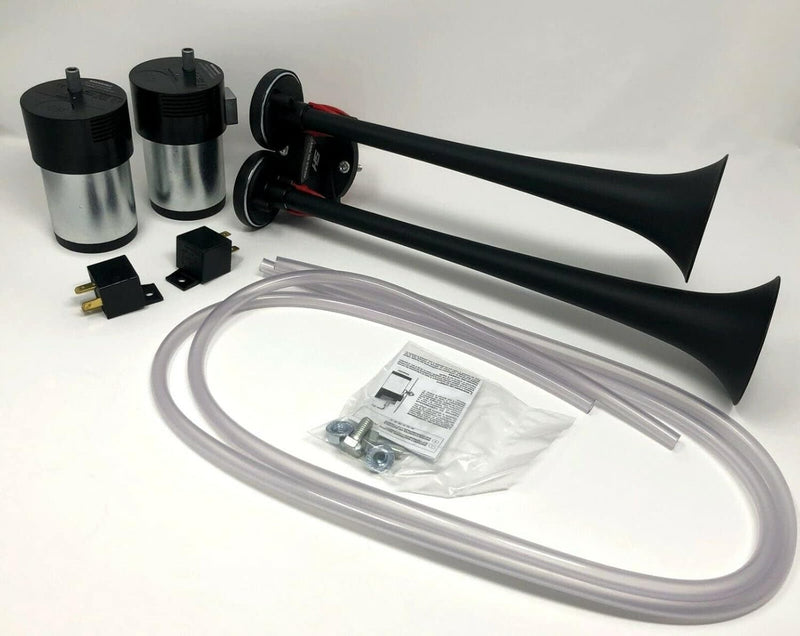 Mega Blast Air Horns for Trucks, Cars, SUVs, and Trains – Loud Black Sound Magic Cars 3