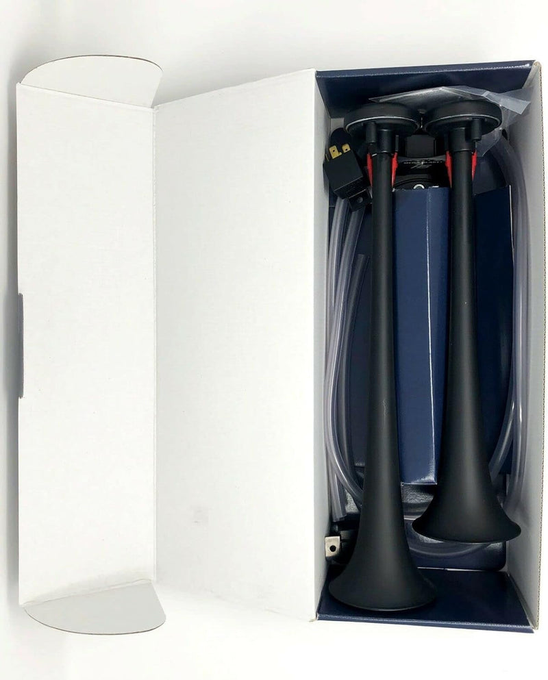 Mega Blast Air Horns for Trucks, Cars, SUVs, and Trains – Loud Black Sound Magic Cars 4
