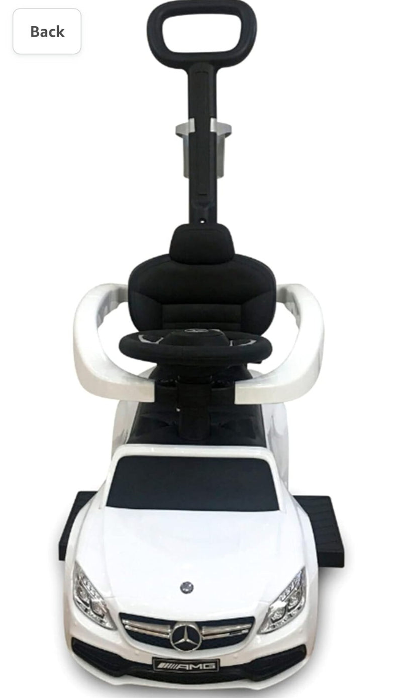 Mercedes-Benz 4-in-1 Ride-On Rocker Push Car Walker with Multi-Function Use Magic Cars 0