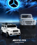 Mercedes-Benz AMG G63 Electric Kids Ride-On Car in White Magic Cars 1