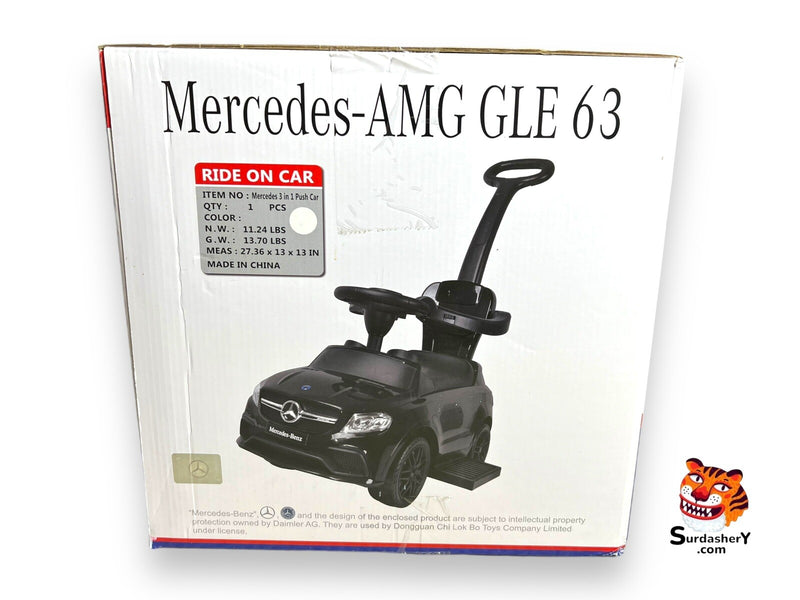 3-in-1 White Push Car Toy Inspired by AMG GLE 63 Design Magic Cars 11