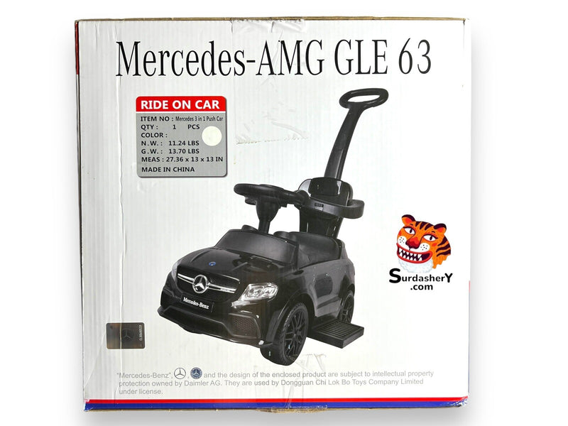 3-in-1 White Push Car Toy Inspired by AMG GLE 63 Design Magic Cars 6