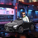 Licensed Mercedes-Benz AMG GTR 12V Kids Ride-On Car with Remote Control Black Magic Cars 0