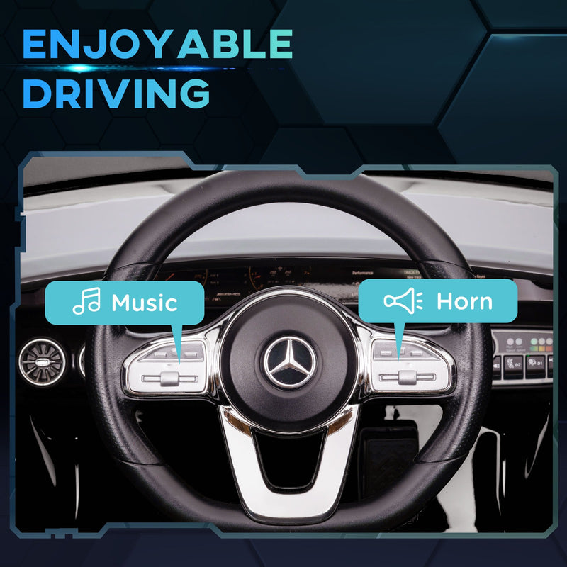 12V Licensed Mercedes-Benz AMG Kids Ride-On Car with Remote Control Black Magic Cars 6