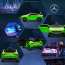 Licensed Mercedes-Benz AMG 12V Kids Ride-On Car with Remote Control Green Magic Cars 10