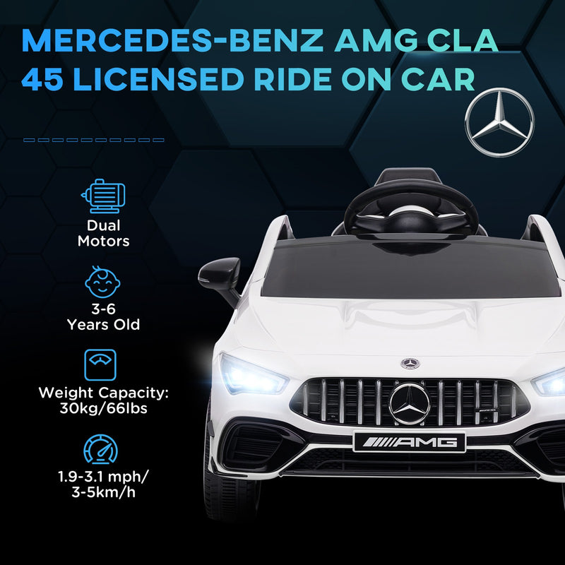 12V Licensed Mercedes-Benz AMG Kids Ride-On Car with Remote Control and Music Magic Cars 4