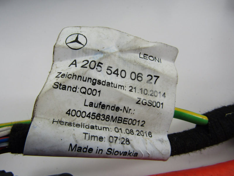 Mercedes Benz C W205 2016 Hybrid Charger Wiring Loom A2055400627 Magic Cars 7