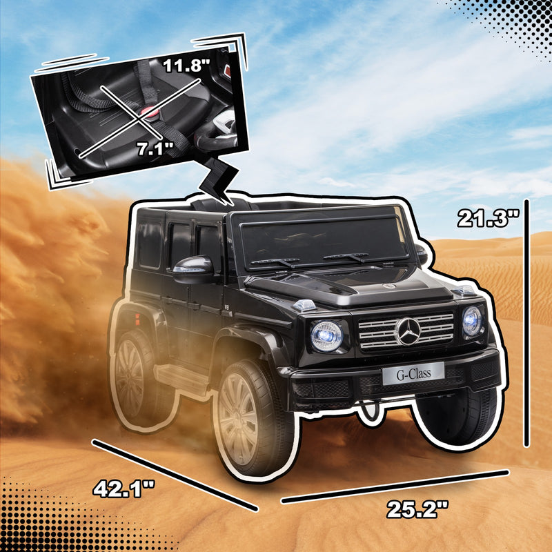 Electric Mercedes G500 Kids Outdoor Car with Bright Headlights and Suspension Magic Cars 2