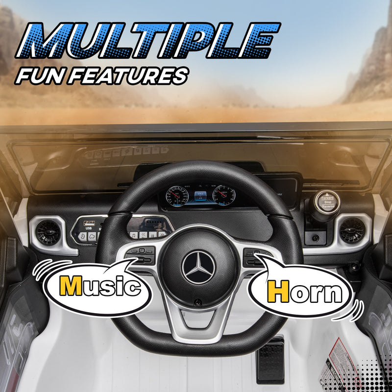 Electric Kids Outdoor Car with Headlights and Suspension, Mercedes-Benz G500 Model Magic Cars 6