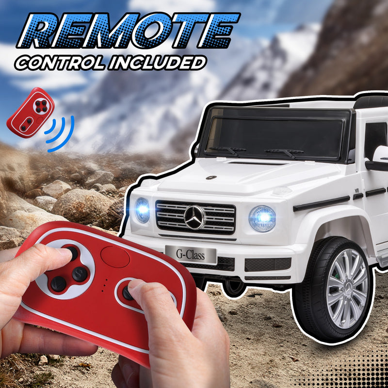Electric Kids Outdoor Car with Headlights and Suspension, Mercedes-Benz G500 Model Magic Cars 7