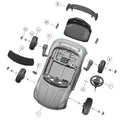 Kids Remote Control Car with LED Lights and MP3 Player Magic Cars 4