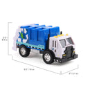Mighty Fleet Sturdy Mini 5" Blue Garbage Truck Magic Cars 4