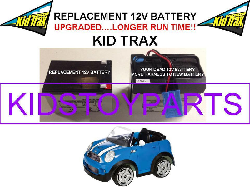 Mini Cooper Kid Trax 12 Volt Long-Lasting Replacement Battery with 1.5" Wide Plug Magic Cars Variant 0