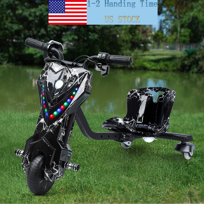 Mini Drift Trike with Lights, Large Wheels, and Adjustable Seat Magic Cars 1