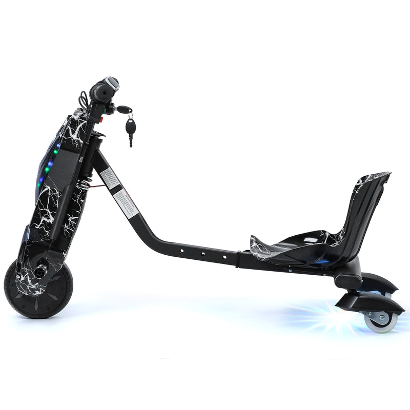 Mini Drift Trike with Lights, Large Wheels, and Adjustable Seat Magic Cars 4
