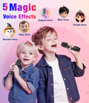 Compact Karaoke System, Bluetooth Speaker with Dual Wireless Microphones, Black Magic Cars 5