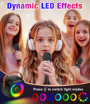 Compact Karaoke System, Bluetooth Speaker with Dual Wireless Microphones, Black Magic Cars 6