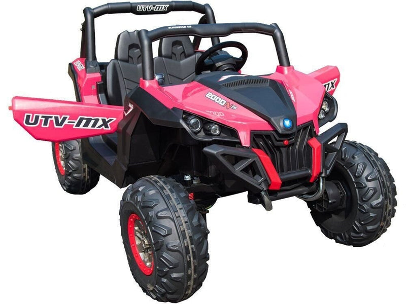 12V Mini Electric 4x4 Two-Seater Ride-On UTV with 2.4GHz Remote Control for Toddlers, Black Magic Cars 0