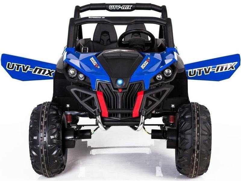 12V Blue Two-Seater Electric 4x4 Mini UTV Ride-On Toy with 2.4GHz Remote Control for Toddlers Magic Cars 6