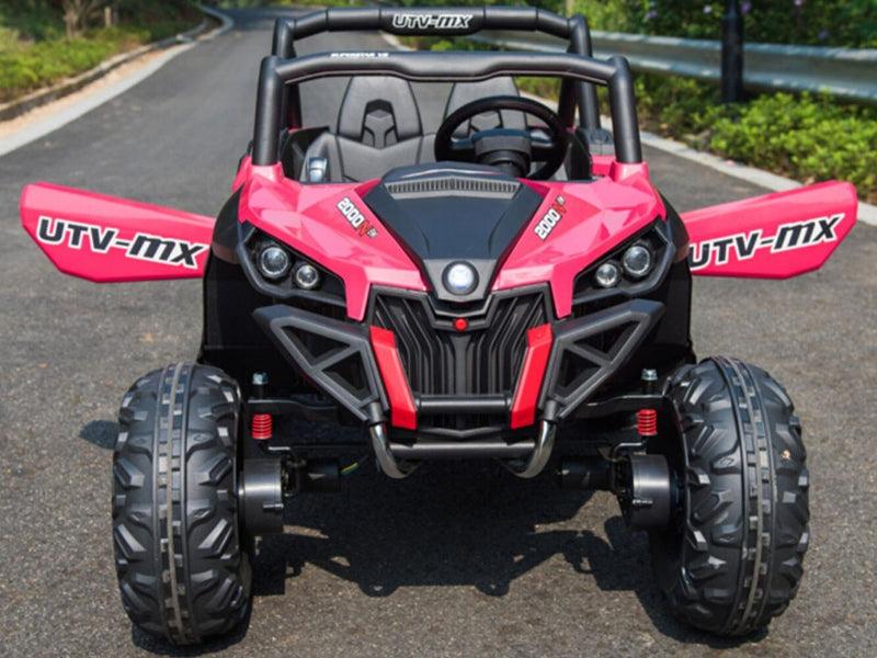 12V Pink 2-Seater Electric 4x4 UTV Ride-On Toy with 2.4GHz Remote Control for Toddlers Magic Cars 1