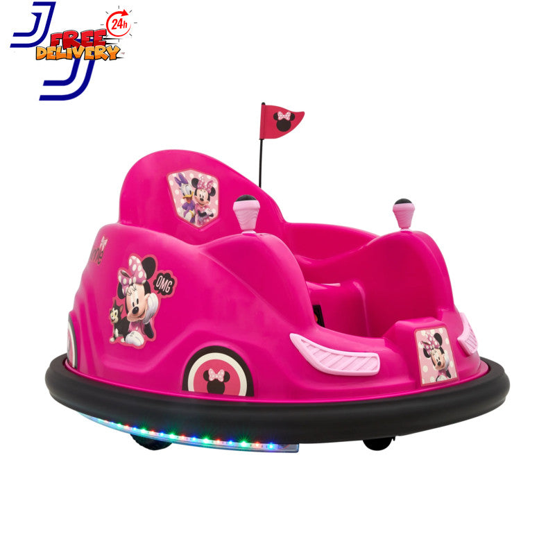 6V Electric Minnie Bumper Car Ride-On Toy for Kids up to 66 lbs Magic Cars 0