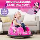 6V Electric Minnie Bumper Car Ride-On Toy for Kids up to 66 lbs Magic Cars 2