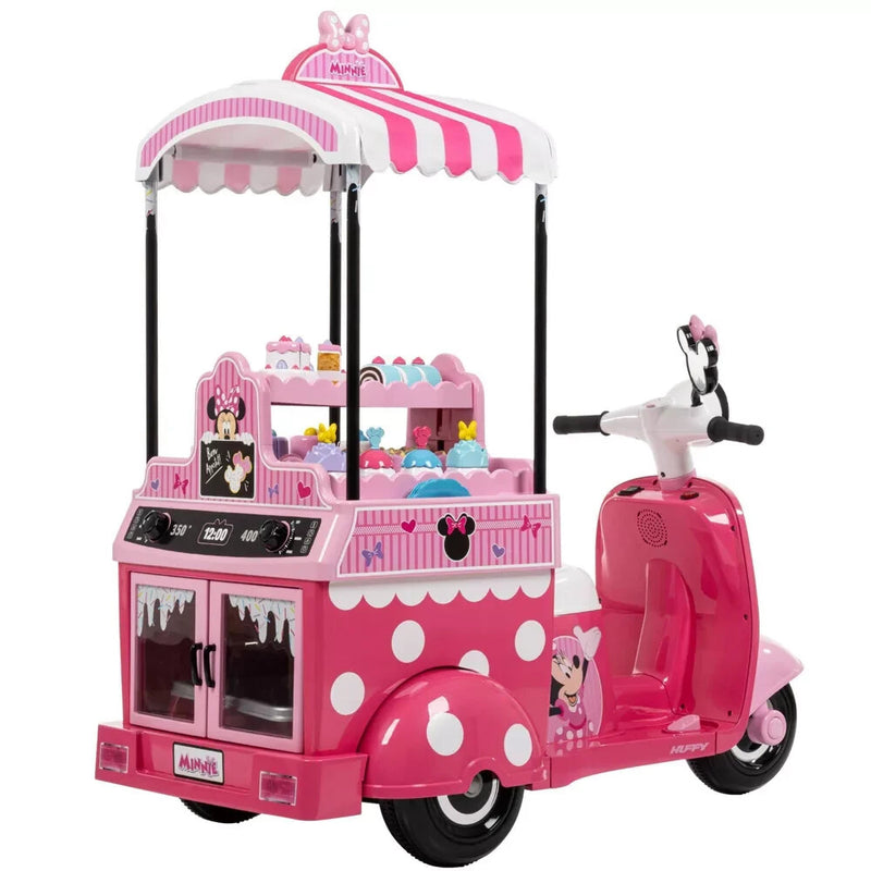 6V Battery-Powered Pink Bakery Cart with Baking Set for Ages 3-7 Magic Cars 2